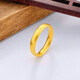 CHINA GOLD gold ring ancient gold solid gold couple ring plain ring gold ring wedding three gold Chinese Valentine's Day holiday gift 13# about 5.26g