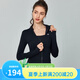 ALO YOGA Yoga Wear Casual Fitness Slimming Jacket Cinch the Waist to Show High Nude Skin Standing Collar Pilates T-Sleeve Shirt Khaki (Standing Collar Jacket) S 4 Size (85-100Jin Jin is equal to 0.5kg)