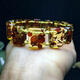 Xinxiangdu natural flower amber hand row amber bracelet hand row flower amber bracelet hand brand bracelet anti-fatigue soothing sleep aid jewelry flower amber hand row (about 16*13mm)