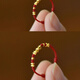 There is gold every year, red rope ring for women's birth year, hand-woven 2025 new fortune transfer bead ring, there is gold every year, red rope ring