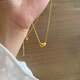 Chow Tai Fook Chinese Valentine's Day gift bath wearable classic reproduction small love necklace for women 18K gold daily versatile heart clavicle chain i heart necklace