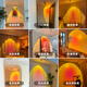 Zuoji Sunset Lamp Sunset Spotlight Embedded Porch Decoration Mural Lamp Corridor Ambience Light Wall Washer White Surface Mounted Sunset Lamp Sunset Lamp-Sunset Red 10 Watts