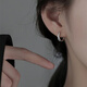 Nilan Fat Donglai's same style pt950 platinum earrings for women PT9502024 summer 18 ear accessories for ear piercing, Chinese Valentine's Day gift for friend's birthday, bow earrings