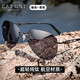 CAPONI pure titanium rimless sunglasses color-changing polarized sunglasses for men, day and night, special driving glasses for drivers with night vision