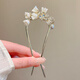 Nianfu new Chinese style ancient style fringed lily of the valley flower hairpin hairpin for women U-shaped hairpin Mid-Autumn Festival gift for girls lily of the valley flower U-shaped hairpin