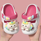 Unicorn Cute Cartoon Children's Slippers Comfortable Indoor and Outdoor Anti-collision Girls' Baby Slippers in Summer White Rose Red 21 0mm Inner Length 20.5cm Suitable for Sizes 34-35