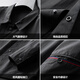 LiLang Spring and Summer New Product Simple and Casual Light Jacket Men's Lapel Work Clothes Shirt Collar Sun Protection Clothes Black M 170 (Recommended 120Jin Jin equals within 0.5kg)