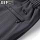 JEEP SPIRIT夏季款冰丝裤子休闲裤宽松大码网眼男裤速干空调弹力运动裤 9901款【前后袋4条拉链】黑色+灰 28 【腰2尺1】