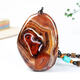 Museum Youdao agate raw stone pendant, sardonyx sweater chain, necklace pendant, agate small stone handle piece, 5 to 6 cm large handle