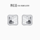 Trendy Acer PT950 Platinum Earrings Women's Birthday Gift Price Modern EEP40000508 One Pair Approximately 1.9g