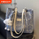 Dadong Dadong Fashion Design großer Kapazität Tasche 2025 Neue Frauenumhängetasche Nische und vielseitiger Pendler Arbeit Tasche Kaffee-Schulter-Handtasche-Standard-Handtasche-Standard