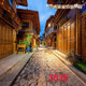 Luodaban (Luodaban) Anchor Live Broadcast Room Outdoor Night Szenen Street Light Rural Road Szenerie Tuch 3D dreidimensionales Internet Promi Live Broadcast Hintergrundtuch 2 Meter breit 2 Meter hoch 109