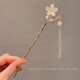 New Chinese style simple hairpin, ancient style headwear, girl gift, Hanfu accessories, hairpin, jade rabbit hairpin