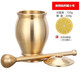 Jie Yun Mao Pure Copper Medicinal Pounding Jar Pestle Medicinal Cup Beating Bowl Mortar Cylinder Mortar Mortar Brass Cup Pounding Garlic Masher Grinder Solid Brass Medicinal Pounding Jar Small