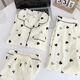 Jingpufei Hellokitty kurzärmeligte Pyjamas für Frauen im Frühlings- und Sommerwolken-Baumwoll-Drei-teilige Heimkleidung Yunduo Cotton-9906# Star Puppy PUPPE DRÜCK SET M [Vorschlag 75-100jin [Jin gleich 0,5 kg]]