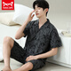 Catman Miiow Pyjamas Herren Sommer kurzärmelige Kurzfilme Sommer-Dünner Herrenstil für Männer können an der Außenseite lose und ungezwungene große Heimkleidung 6627 Männerstil M Standard getragen werden (High 165100 Jin [Jin gleich 0,5 kg]))