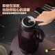 NRMEi thermos kettle large capacity household 316 stainless steel hot water kettle thermos boiling water bottle office dormitory thermos kettle mahogany red 3L 316+ intelligent temperature display
