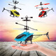 MPPMCK-Induktion Helikopter Kinderspielzeug Suspended Fernbedienungsflugzeug Indoor-Spielzeug Flugzeug-Grundschüler, den Widerstand des Widerstands des Langstreckens Langstrecken-Gelbe Hubschrauber + Fernbedienung offizieller Standardkonfiguration standhalten