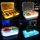 Black Brand Spades Frozen Dragon Set Wine Box Champagne Box Wine Box KTV Bar Luminous Ice Pattern Fruit Box Ice Bucket Package 1 Pack Wine Box Colorful_Does Not Include Wine
