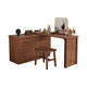 Harmony Home solid wood dressing table bedroom black walnut dressing table drawer cabinet integrated modern minimalist dressing cabinet dresser drawer cabinet + dressing table + makeup stool assembly