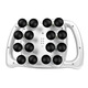 Panasoni's same 16-head fascial gun for fitness home muscle electric massage 4 heads gray