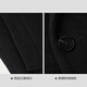HLA Hailan House Coat Men's Pure Wool Jacket Men's HWDAD4W018A Black 18 S 165/84A Recommended 114~124Jin Jin equals 0.5 kg
