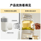 GLASSLOCK Gailang health kettle with faucet, tea kettle, large-capacity stew kettle, one-piece fully automatic water-boiling insulated constant temperature kettle, split tea kettle, decocting Chinese medicine, all-glass electric kettle with own faucet 2.8L - first choice for health care