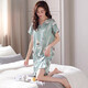 Camisco Yalu para mujeres Pajamas de manga corta de la manga corta Summer Summer Vestido de madre embarazada de seda LSD9930 XL [Peso sugerido 120-140Jin [Jin es igual a 0,5 kg]]]