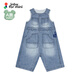 Jnby by JNBY new model Jiangnan Buyi baby loose denim suspenders wide leg trousers 25 autumn boys and girls baby YP8E10120 958/denim light blue 100 cm