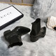 High heel rain boots for women 2025 new non-slip wear-resistant Chelsea rain boots lightweight and fashionable water shoes kitchen rubber shoes black single layer 38