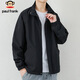 Paul Frank Jacket Men's Spring and Autumn Casual Jacket Men's Solid Color Top Trendy Brand Versatile Windproof Men's Black L
