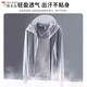 Woodpecker Outdoor Large Brim Ice Silk Unisex Summer Anti-UV Lightweight Breathable Fishing Clothes Gray Women's UPF50+