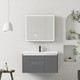 JUNIO DE JUUMU Smart Space Aluminium Bathroh Bathom Basin Integrated Wasin Washbasin Washbasin Washbasin 1047 Ceramic Basin + Arc Mirror Gabinet