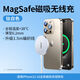 绿联（UGREEN）magsafe磁吸无线充电器适用于苹果iPhone16promax15手机安卓桌面支架底座配件20w快充电线板通用mi 15673【钛白色】升级轻薄低温适用苹果12-16