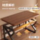 Quanpinwu solid wood computer desk desktop double desk office desk workbench student e-sports table home game table 140