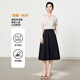 Troman's no-iron, high-end, professional-looking skirt, women's mid-length, over-the-knee slim umbrella skirt, formal interview a-line skirt