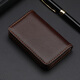 Tenggexiang Business Card Holder Men's Large Capacity Business Card Box Fashionable Simple Card Bag Creative Hand-Push Magnetic Card Storage Box Brown