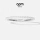 ApmMonaco micro-embellished silver-white bracelet bracelet for girls with a light and luxurious feel 520 Valentine's Day gift silver-white XS code