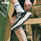 FILA official men's shoes COOKIES retro canvas shoes 2025 summer new cookie shoes fashion casual shoes black/milk white-BG 43