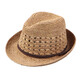 Mr DUCK new product straw hat men's summer outdoor sun hat hand-knitted sun hat sunshade hat big head MS17008-herb color M size (suitable for 56-59CM)
