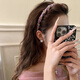 Crystal headband light luxury women's 2025 new high-ceiling hair hole headband high-end hairpin headwear practical birthday gift