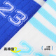 Barbie children's football socks, spring and autumn high-top sports socks, boys' basketball socks, mid-tube socks, autumn and winter over-the-knee socks, white + blue 2 pairs