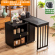 Trojan mobile tea table small tea table kettle all-in-one home balcony leisure living room coffee table tea table multi-function 80 long - black gold stone panel + anti-scald fully automatic electrical appliances