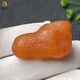 FU WAN ZHE beeswax rough stone pendant, natural Baltic kelp leather amber sea-flooded seed material pendant 7.44g