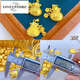 Iosn gold blessing bag pendant for women 999 pure gold blessing full necklace new transfer beads coin pure gold necklace gift small version gold blessing bag 0.95-1.05 g