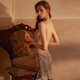 Admiration Autumn and Summer Underwear Feminine Backless Temptation Pajamas Suspender Nightgown Home Clothes Set Lace Nightgown Cool Black One Size