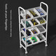 OTHER/Other Hardware Repair Storage Cart Auto Repair Tool Workshop Storage Rack Multi-Function Mobile Screw Tool Disassembly Trolley Preferred Carbon Steel Shelf + Premium Hardware Box - Narrow 2-layer 3 for workshop use