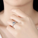 DR Proposal Ring Women's Ring Group Inlaid Moissanite 925 Silver Ring Valentine's Day Birthday Gift
