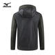 Mizuno Outdoor Jacket Men's Hooded Jacket Three-in-One Jacket Windproof Warm Couple Mountaineering Suit Black L