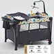 XINBORO multifunctional foldable removable crib spliced large bed baby bed shaker bb bed changing table color supreme model lift bed + mattress + fixed belt + outer bag + high hanging mosquito net + urine